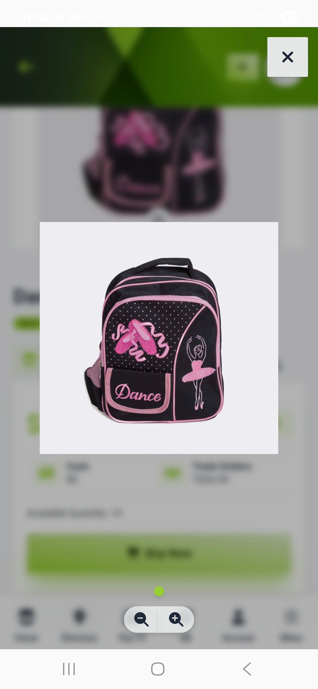 Kids Dance Back Pack