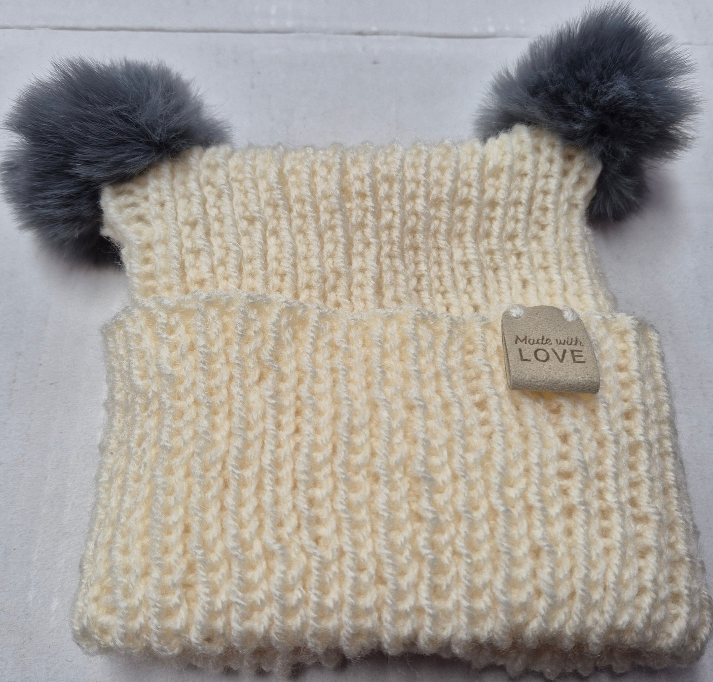 Baby Beanies with Pom Poms