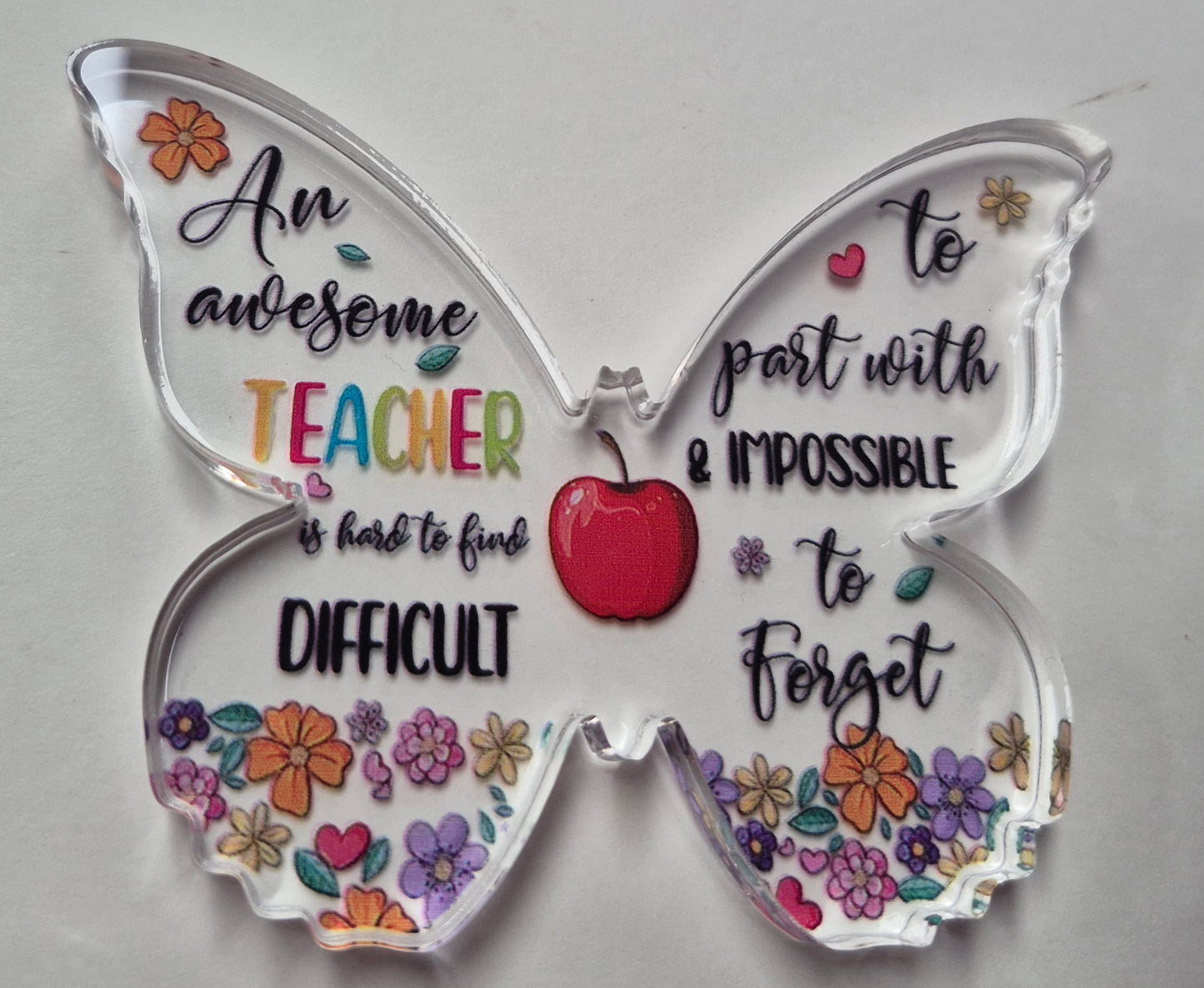 Heartfelt Acrylic Desktop Plaque