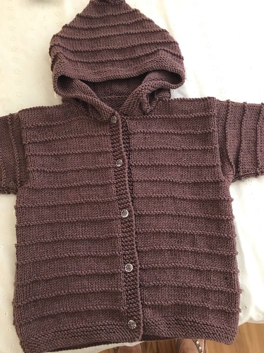 Kids Knitted Cardigan/Jumper and Beanie