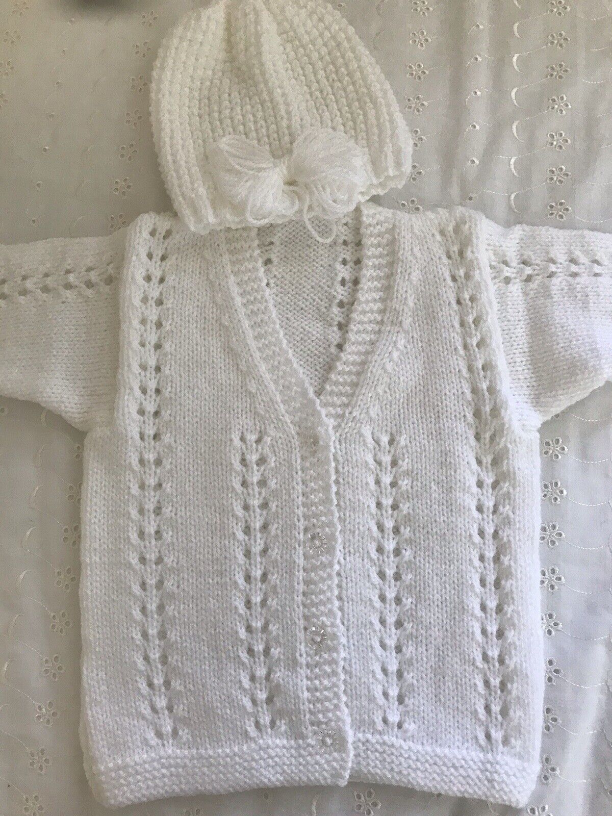 Kids Knitted Cardigan/Jumper and Beanie