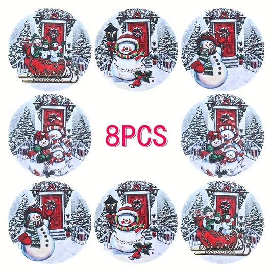 Christmas Coasters - Set of 8