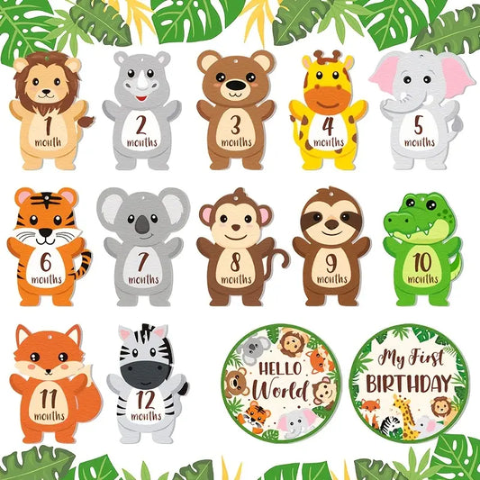 Milestone Cards - Wooden 14 pieces