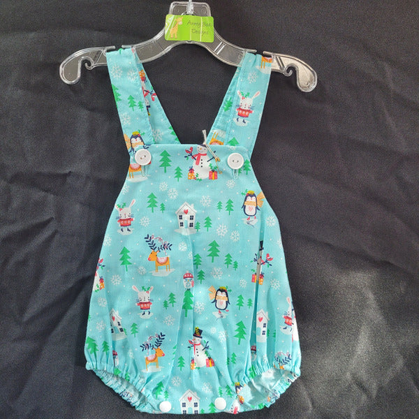 IN STOCK - Christmas Romper Size 0000 - Aunty Beas Designs