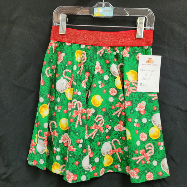 Christmas Skirt Size 5 - Aunty Beas Designs