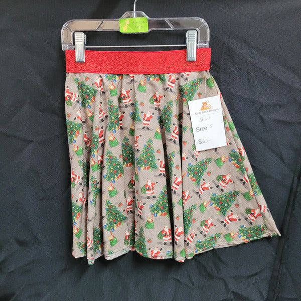 Christmas Skirt Size 5 - Aunty Beas Designs