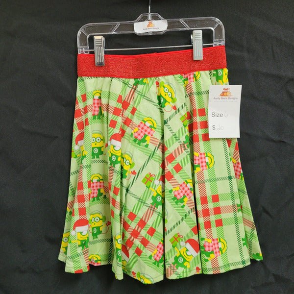 Christmas Skirt Size 6 - Aunty Beas Designs