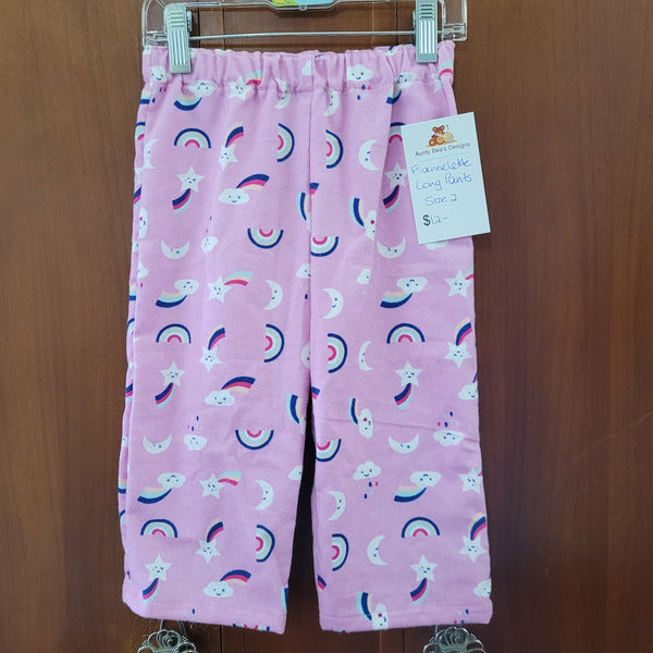 Flannelette Long Pants - Size 2