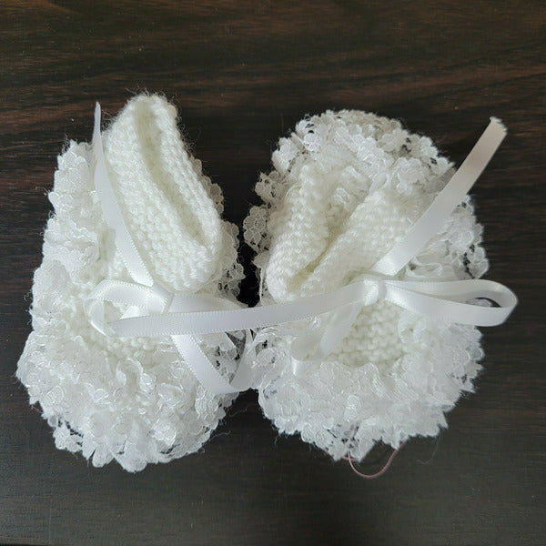 Bootees - White