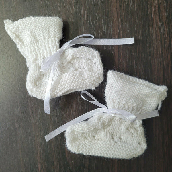 Bootees - White