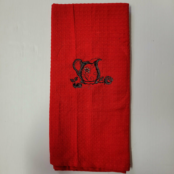 Embroidered Tea Towels - lot 2