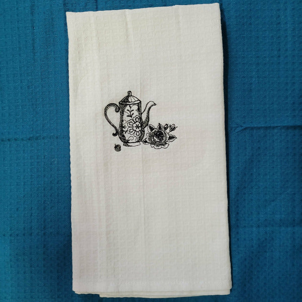 Embroidered Tea Towels - lot 2