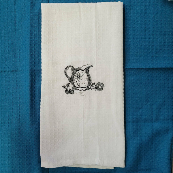 Embroidered Tea Towels - lot 2