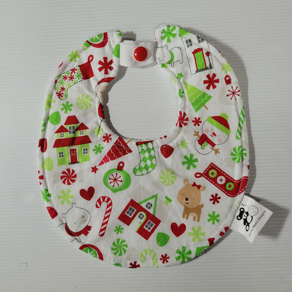 Christmas Small Round Bib - Lot 2