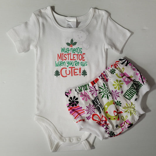 Christmas Onesie and Nappy Cover Sets - Size 1