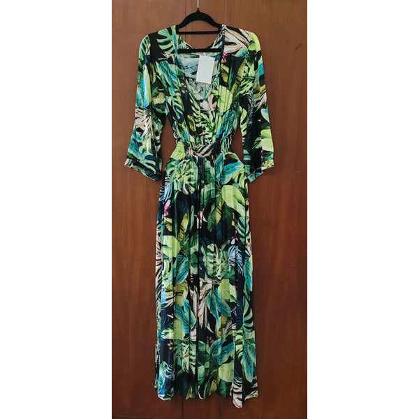 Green Tropical Dress