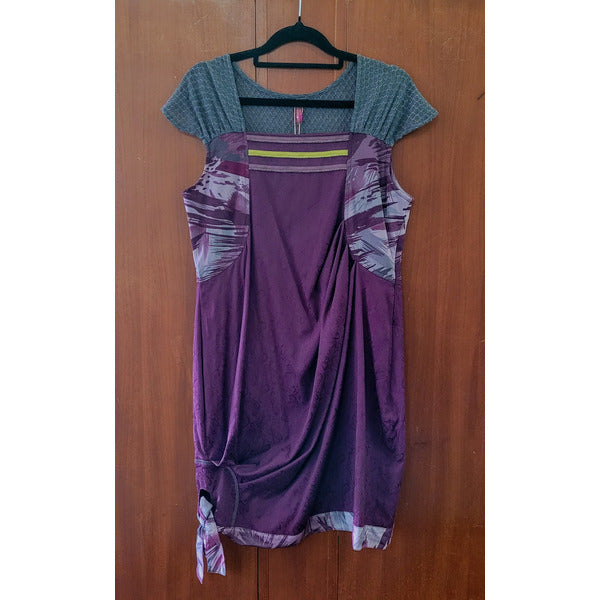 Cap sleeve Tunic Dress - Purple