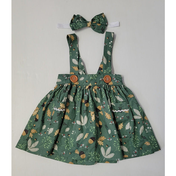 Girl's Suspender Skirt & headband