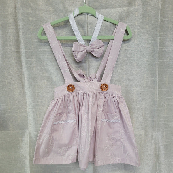 Girl's Suspender Skirt & headband