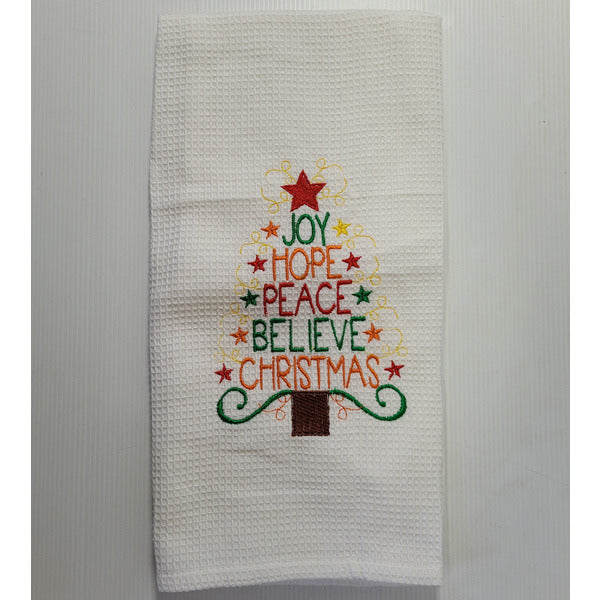 Embroidered Tea Towels - lot 2