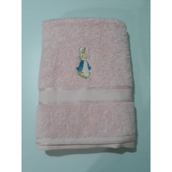 Pink Peter Rabbit Towel - Aunty Beas Designs