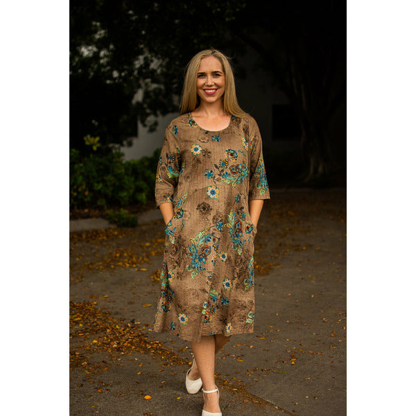 Willow Tree Brown Autumn Dress