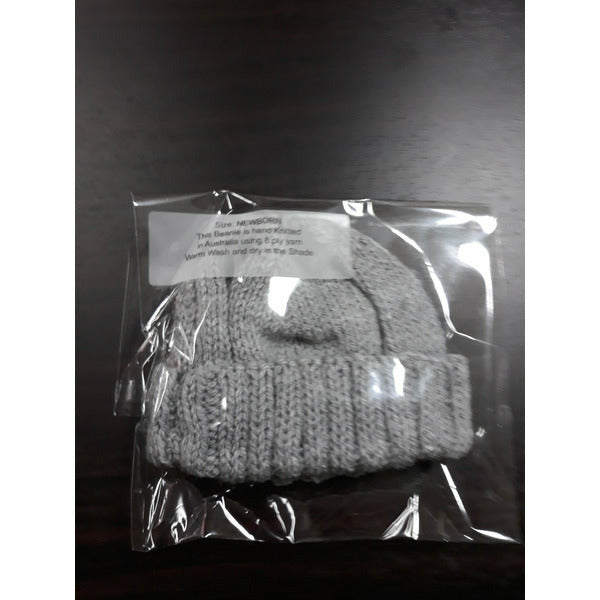 IN STOCK - Beanies - 3 months Beanies Aunty Bea's Designs grey 