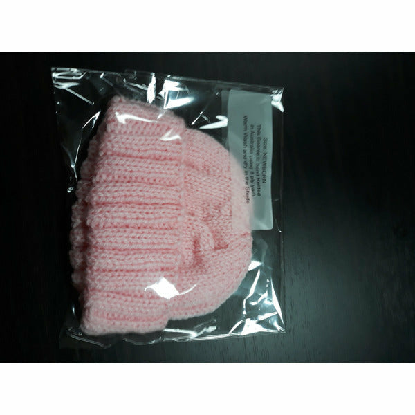 IN STOCK - Beanies - 3 months Beanies Aunty Bea's Designs pink 1 