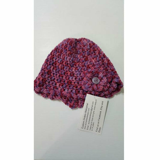 IN STOCK - Beanies Beanies Aunty Bea's Designs Child up to 5yrs purple 