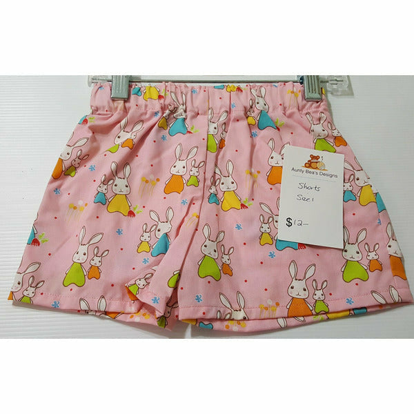 IN STOCK - Easter - Shorts - Boys and Girls Shorts Aunty Beas Designs 1 pink 