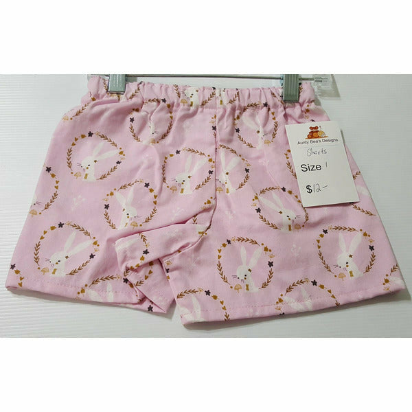 IN STOCK - Easter - Shorts - Boys and Girls Shorts Aunty Beas Designs 1 pink 3 