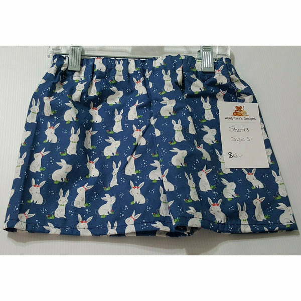IN STOCK - Easter - Shorts - Boys and Girls Shorts Aunty Beas Designs 3 blue 