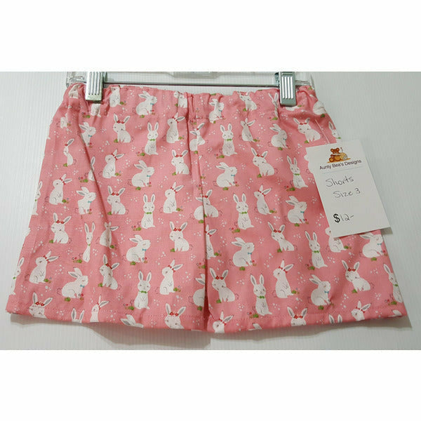 IN STOCK - Easter - Shorts - Boys and Girls Shorts Aunty Beas Designs 3 pink 