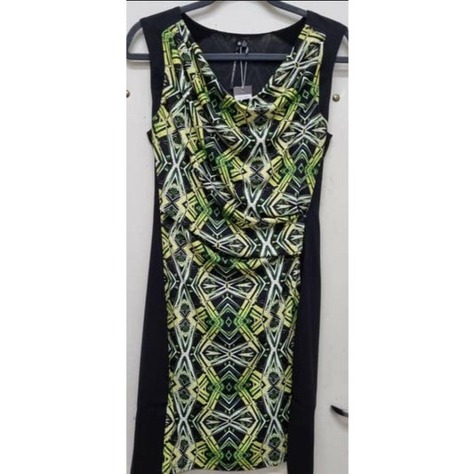 Privilege Geometric Print Dress