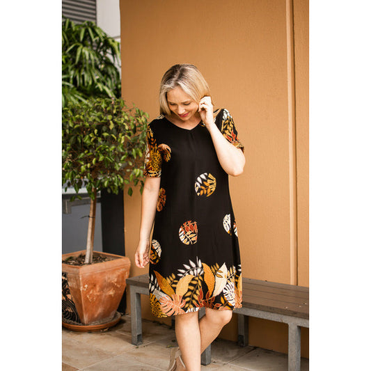 Willow Tree Circular Print Dress